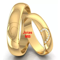 70455 - Alianças Personalizadas São Paulo 7mm - Joias MB Loja Oficial