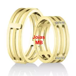 658 - Alianças Personalizadas SP 7mm - Joias MB Loja Oficial