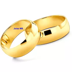 4969 - Alianças Shopping Boulevard 7,5mm - Joias MB Loja Oficial