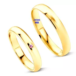 5997 - Alianças Shopping Center Recife 3mm - Joias MB Loja Oficial