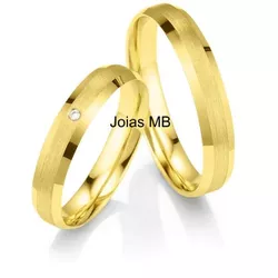 5847 - Alianças Shopping Palladium 4,6mm - Joias MB Loja Oficial