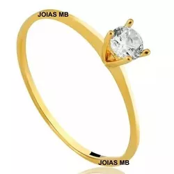  3336 - Anel de Noivado São Luís Zircônia - Joias MB Loja Oficial