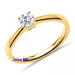 8860 - Anel de Noivado Goiânia Shopping 0,30 Pts - Joias MB Loja Oficial