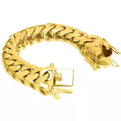 7853 - Bracelete de Ouro Aparecida de Goiânia 21 cm - Joias MB Loja Oficial
