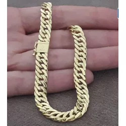 7817 - Bracelete de Ouro Vitória 21 cm - Joias MB Loja Oficial