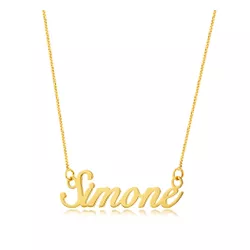 9588 - Colar de Ouro com Nome Goiânia 45 cm - Joias MB Loja Oficial