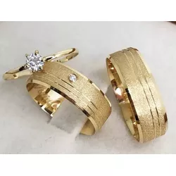 2226 - Kit Aliança de Casamento Brasília 6mm - Joias MB Loja Oficial