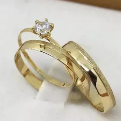 4778 - Kit Aliança De Casamento São Luís 3mm - Joias MB Loja Oficial