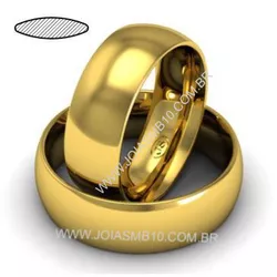 4121 - Alianças de Ouro Araraquara 8,5mm - Joias MB Loja Oficial