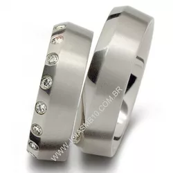 4683 - Alianças de Casamento Colniza 6,5mm - Joias MB Loja Oficial