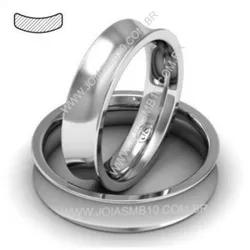 5038 - Alianças de Casamento São Francisco do Sul 5mm - Joias MB Loja Oficial