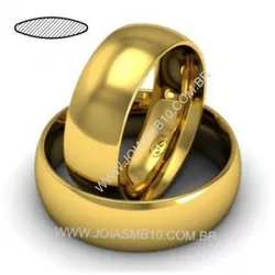 4120 - Alianças de Ouro Viamão 9mm - Joias MB Loja Oficial