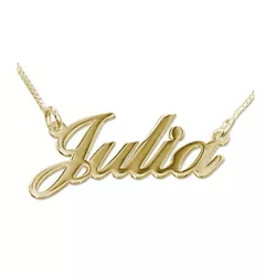 9799 - Gargantilha de Ouro com Nome Personalizado Goiânia 45 cm - Joias MB Loja Oficial