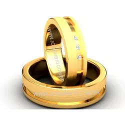 4478 - Alianças de Ouro 750 DF 7mm - Joias MB Loja Oficial