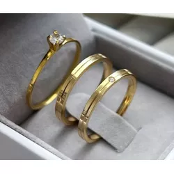 3762 - Alianças de Ouro Novo Gama 2mm - Joias MB Loja Oficial