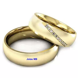 4943 - Alianças de Casamento Bielefeld 7mm - Joias MB Loja Oficial