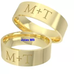 5419 - Alianças de Casamento Mairiporã 6mm - Joias MB Loja Oficial