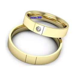 4084 - Alianças de Casamento Santa Cruz do Sul 4mm - Joias MB Loja Oficial