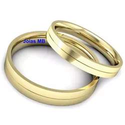 4750 - Alianças de Casamento Fosco São João Del Rei 3mm - Joias MB Loja Oficial