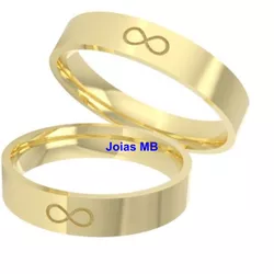 4705 - Alianças de Noivado Praia Grande 4mm - Joias MB Loja Oficial