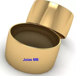 4561 - Alianças de Ouro Patos de Minas 9,5mm - Joias MB Loja Oficial