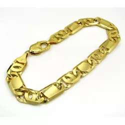 7818 - Pulseira de Ouro Fortaleza 21 cm - Joias MB Loja Oficial