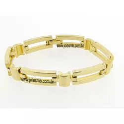 7813 - Pulseira de Ouro BH 21 cm - Joias MB Loja Oficial
