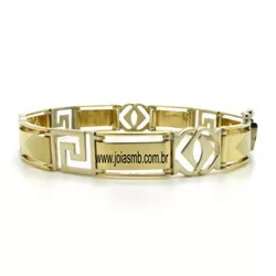 7814 - Pulseira de Ouro Campo Grande 21 cm - Joias MB Loja Oficial