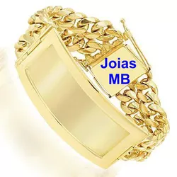 6998 - Pulseira de Ouro Cuiabá 21 cm - Joias MB Loja Oficial
