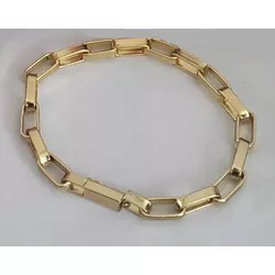 7815 - Pulseira de Ouro São Luís 21 cm - Joias MB Loja Oficial