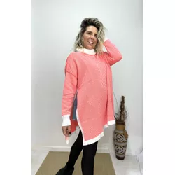 Poncho Urban - Branco/Laranja Neon