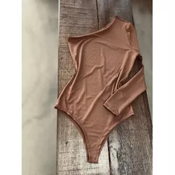 Body Nula Manga longa Poloni - Avelã - Kamila Karolina 