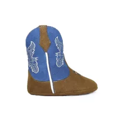 Bota Bebê Texana Country Castor/Azul Kapell - BOT.... - Kapell Calçados