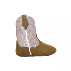 Bota Bebê Texana Country Castor/Rosa Kapell - BOT... - Kapell Calçados