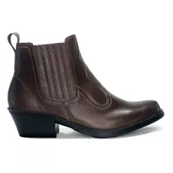 Bota Country Masculina Em Couro Nobre Legítimo Caf... - Kapell Calçados