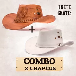 Combo 02 Chapéus Unissex Estilo Americano Barretos...