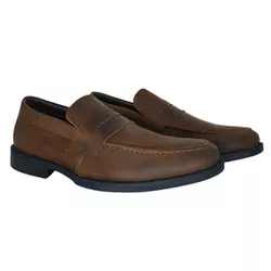 Loafer Masculino Ref.: 9400 Café Nobuck Toro | Kauany Calçados