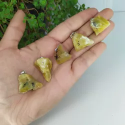 PINGENTE BRUTO OPALA AMARELO – FLUXO E MOVIMENTO - Ktw Cristais