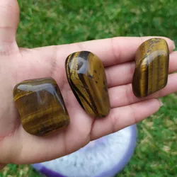 Pedra Rolada Olho de Tigre - Proteção e Prosperidade - Ktw Cristais