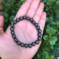 Pulseira Pedra Hematita 8mm - Proteção - Ktw Cristais