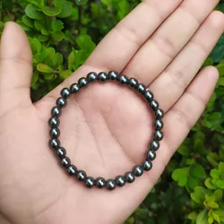 PULSEIRA PEDRA HEMATITA 6mm - PROTEÇÃO - Ktw Cristais