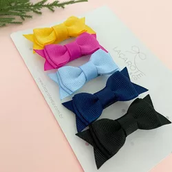 Kit de Laços Luisa Mini - 5 Unidades (Presilha) - Laçarote & Co