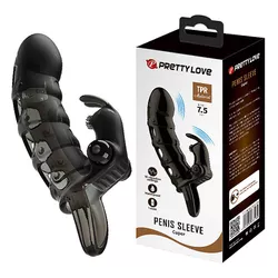 Capa Peniana Black com Vibro - Pretty Love - com V... - L'amour Boutique Erótica