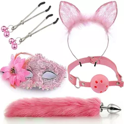 Kit Fetiche - Plug Anal + Grampo de Mamilo + Másca... - L'amour Boutique Erótica