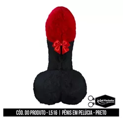 Pênis De Pelúcia Preta - L'amour Boutique Erótica