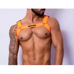 Harness Ricok ID Laranja - L'amour Boutique Erótica