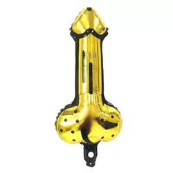 Balão Despedida Ouro 27x59 cm formato de Pênis PTD... - L'amour Boutique Erótica