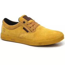 Tênis Skate Crossfit Casual Cano Baixo Lifestyle Five-O Amarelo - Landfeet | Skateboard Shoes