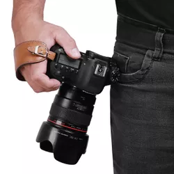 Alça de mão para Camera Fotográfica em couro legitimo origin... - LARGADÃO - COM VOCÊ, ONDE FOR!