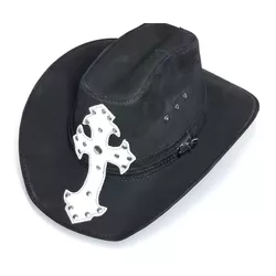 CHAPÉU DE COURO COUNTRY STYLE JOÃO CARREIRO LARGADÃO - J C P... - LARGADÃO - COM VOCÊ, ONDE FOR!
